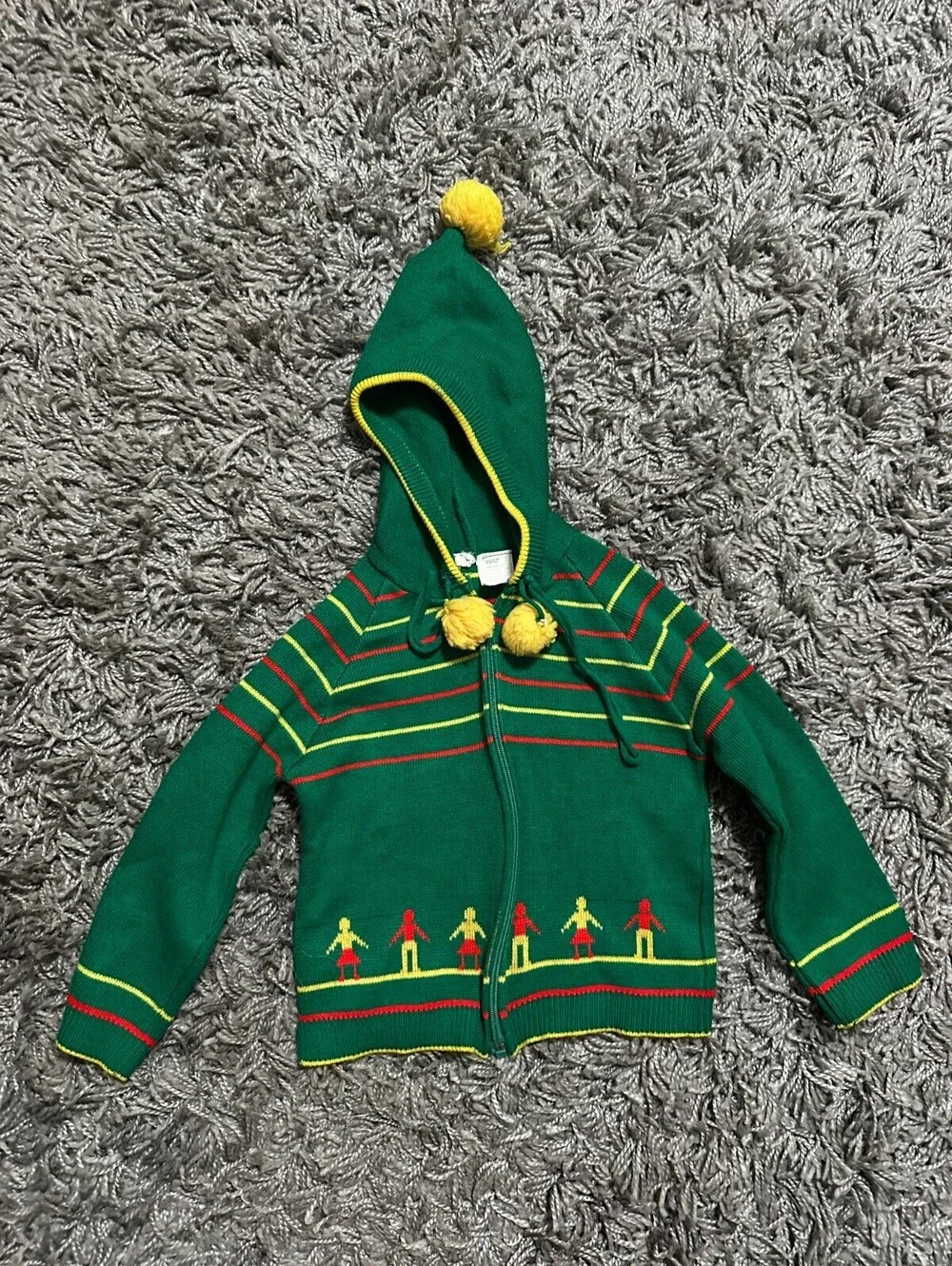 Vintage 70s Knit Baby Sweater Size 4T